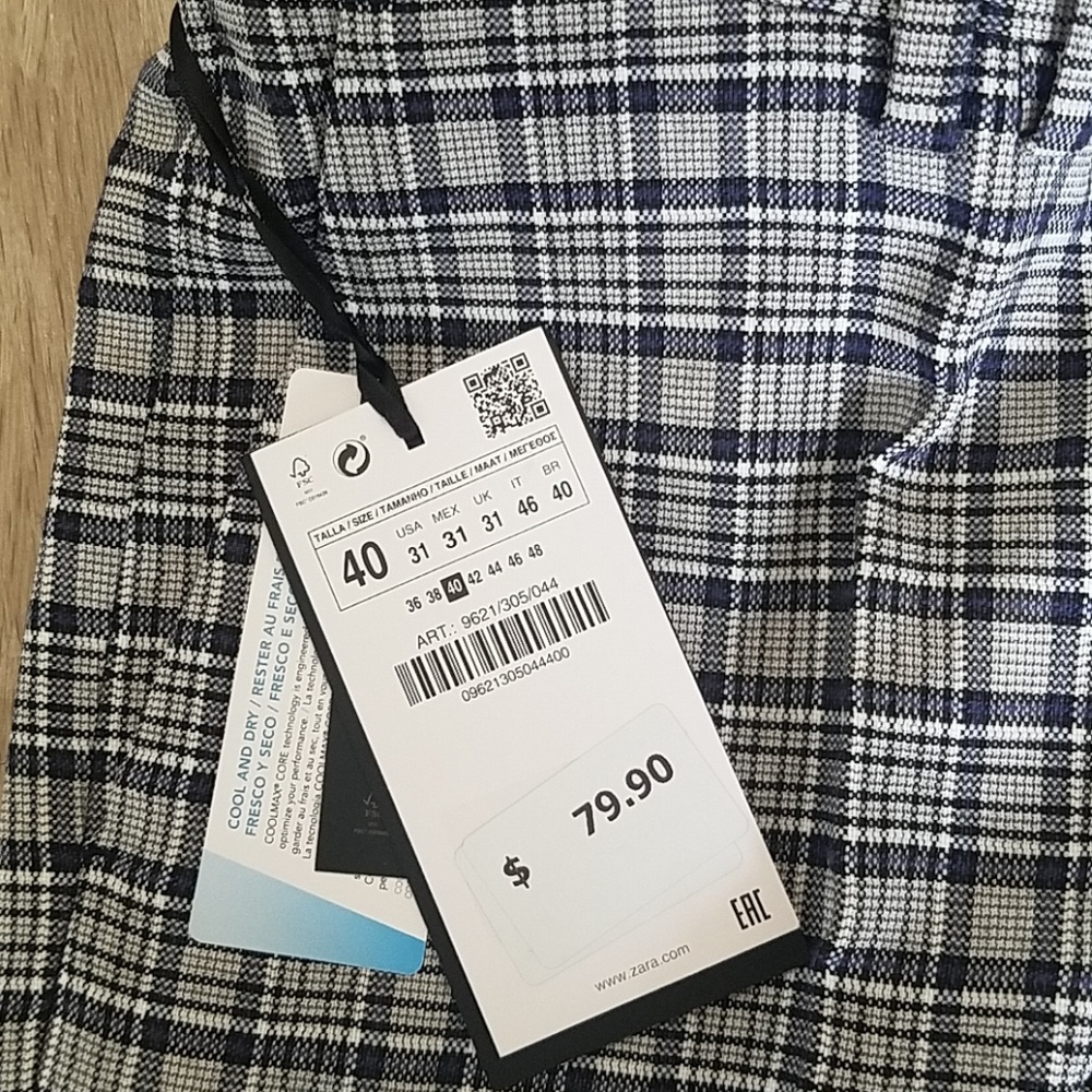 Zara men Plaid Suit Pants - Picture 4 of 6